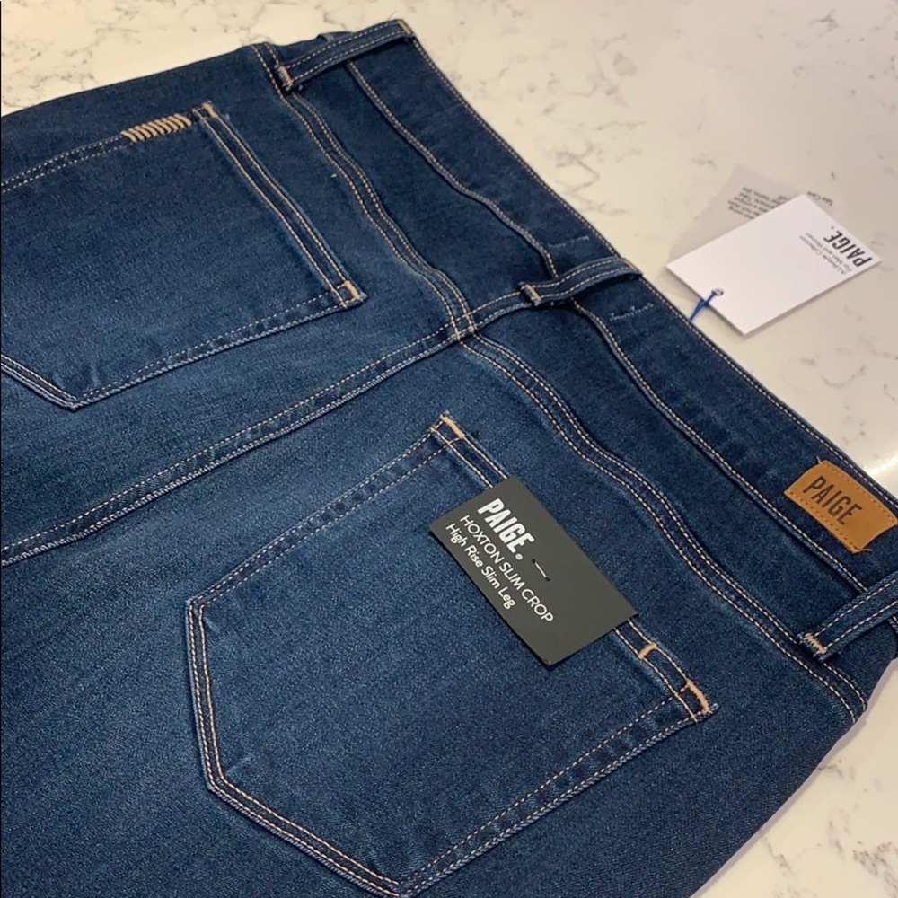 *NEW* PAIGE DENIM Hoxton Slim Crop Raw Hem